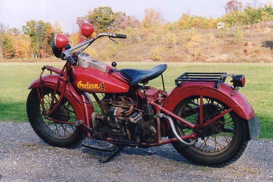 photo of an Indian 4 motorcycle