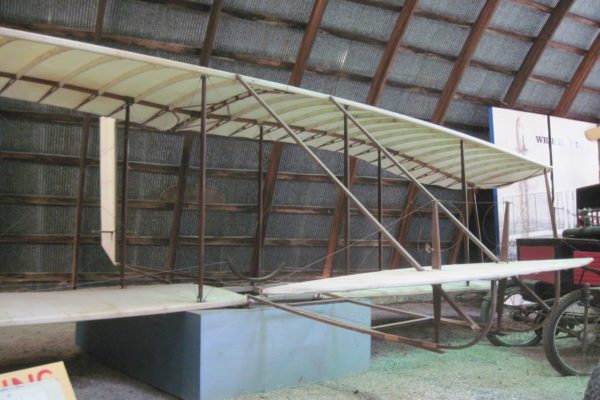 photo of a 1902 Wright Glider on display in our museum