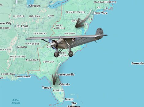 Map of Flight